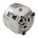 BISON 3-Bakket Centrerpatron Ø500 mm - Stål - DIN 6350 - Montering på bagsiden (cylindrisk holder) - 3505-500